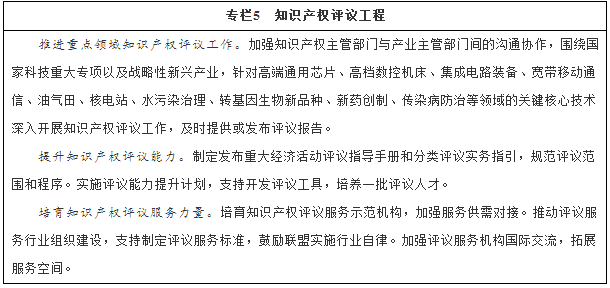 國務院印發《“十三五”國家知識產權保護和運用規劃》（規劃全文）