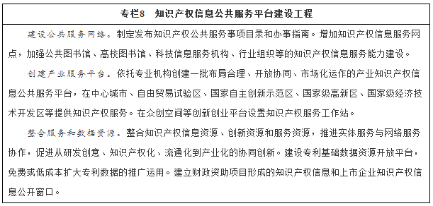 國務院印發《“十三五”國家知識產權保護和運用規劃》（規劃全文）