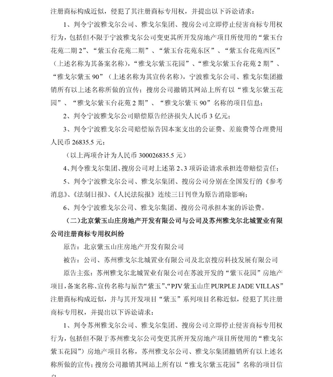 總涉案金額800,048,130 元！北京紫玉山莊訴雅戈爾集團商標侵權案