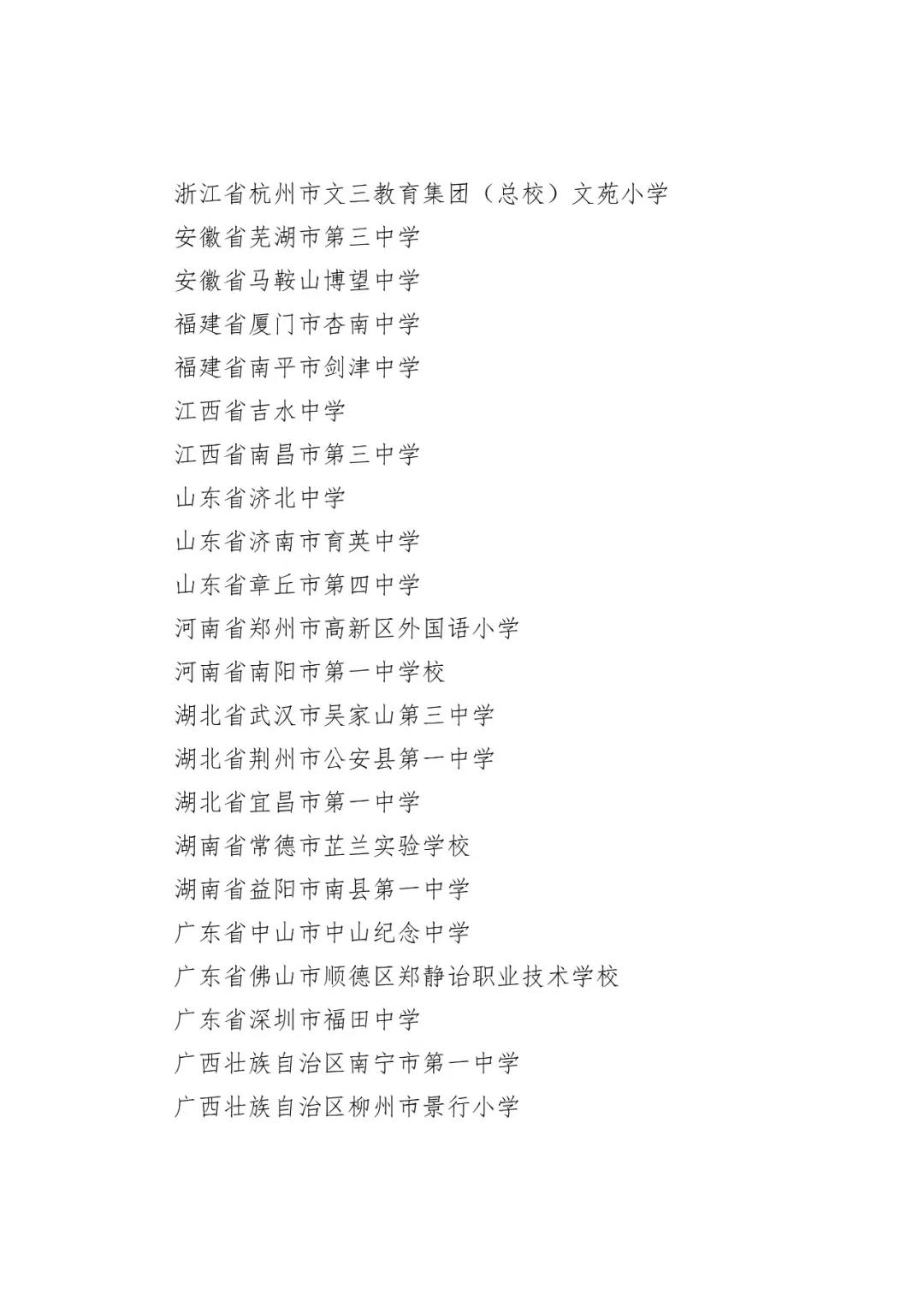 首批全國中小學知識產權教育示范學校名單公布
