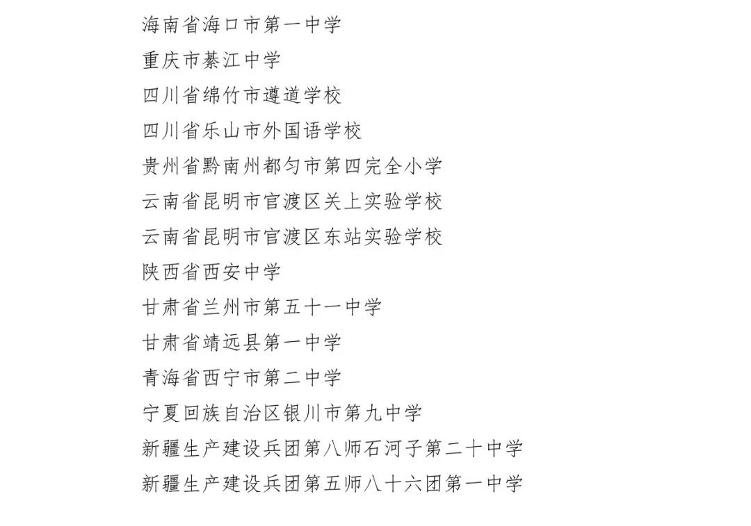 首批全國中小學知識產權教育示范學校名單公布