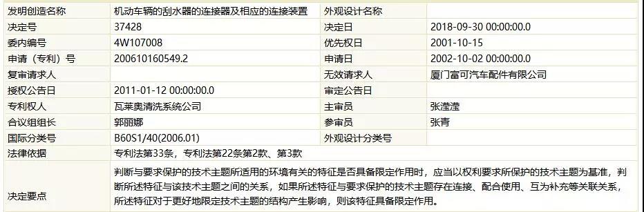 最高法知識產權法庭第一案“涉案專利無效決定書”（全文）