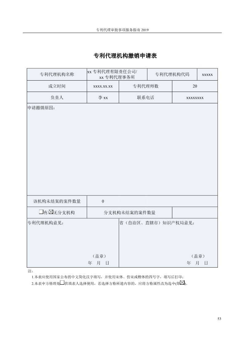 2019最新專利代理審批事項服務指南公布?。?.31起實施）