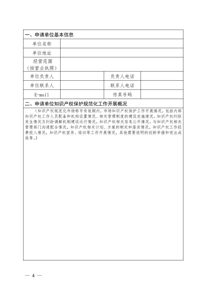 國知局：開展知識產權護規范化市場認定及續延審查工作（通知）