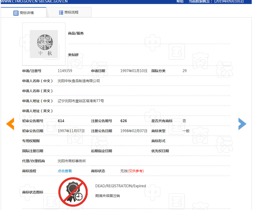 中秋等節日居然都被申請為商標