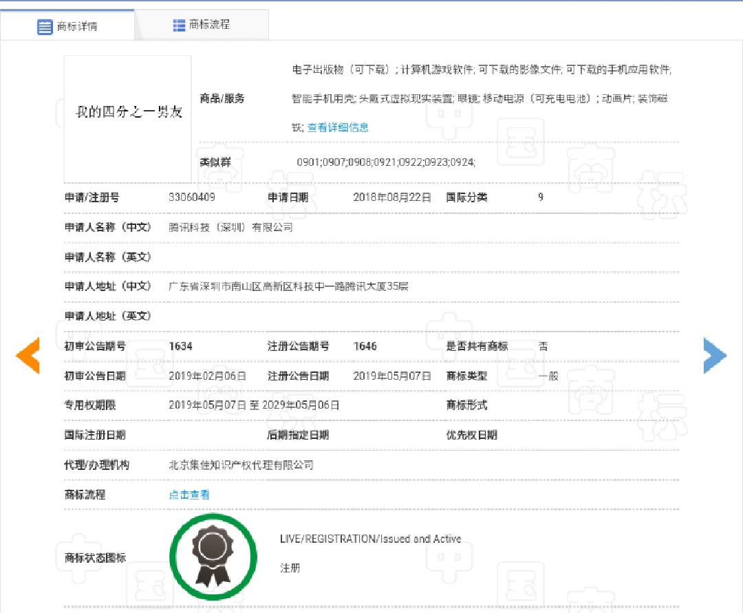 “同居男閨蜜”有不良社會影響！騰訊申請注冊三部漫畫商標被駁回