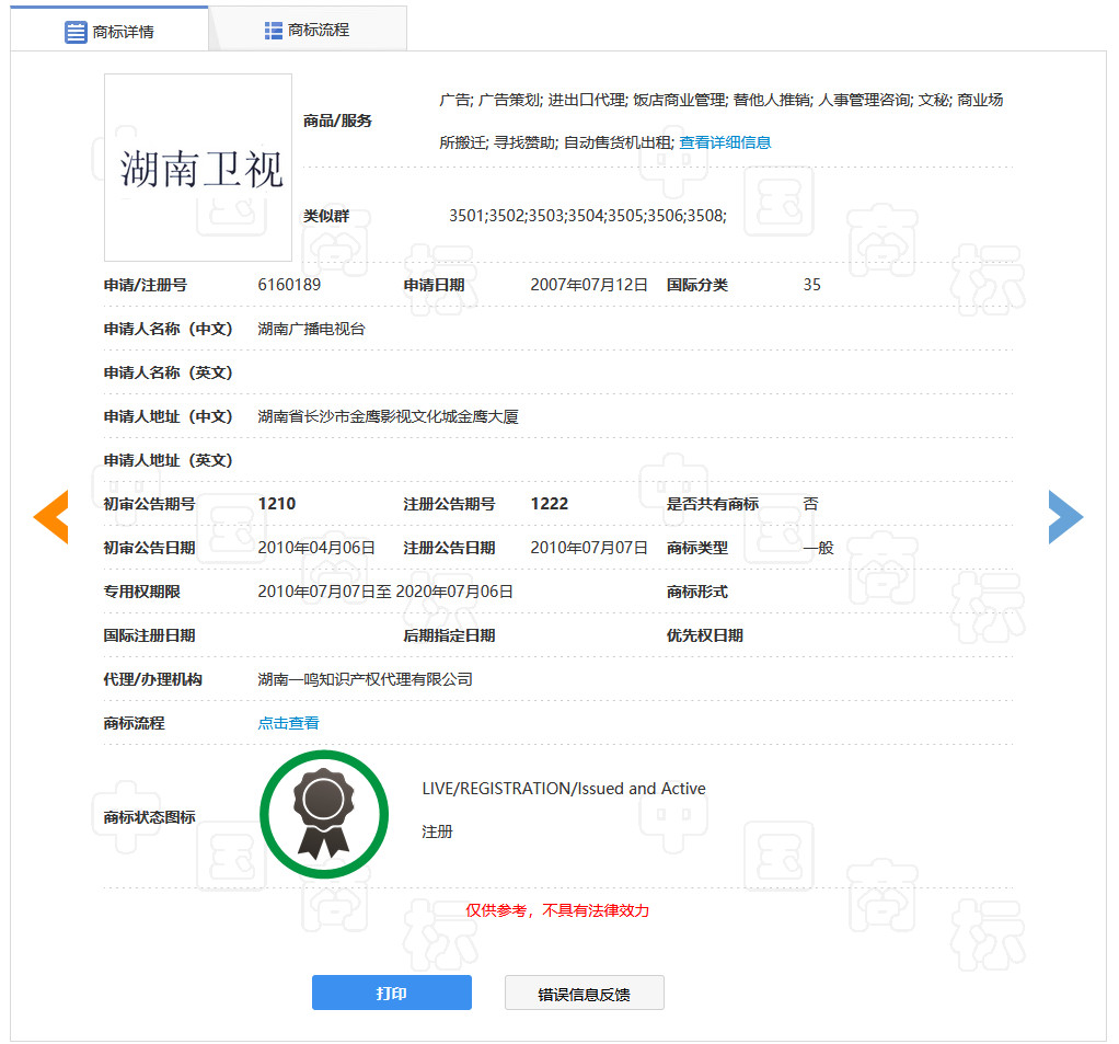 湖南衛視商標被侵權！各大衛視的瓜你吃了嗎？