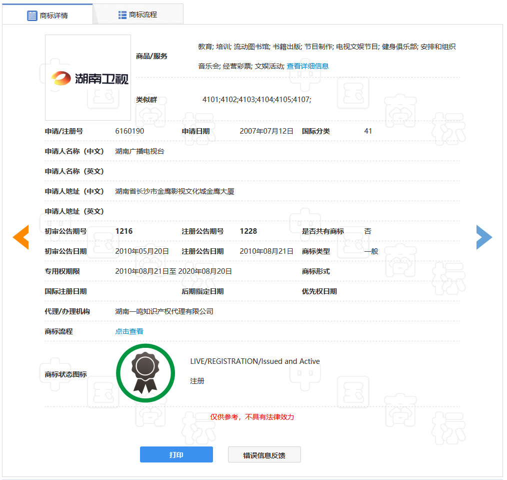 湖南衛視商標被侵權！各大衛視的瓜你吃了嗎？