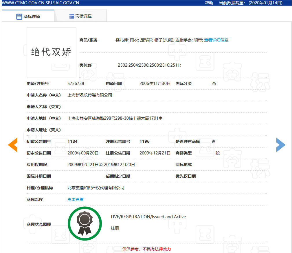 大連萬達集團“絕代雙椒”撞上“絕代雙驕”，近似駁回！