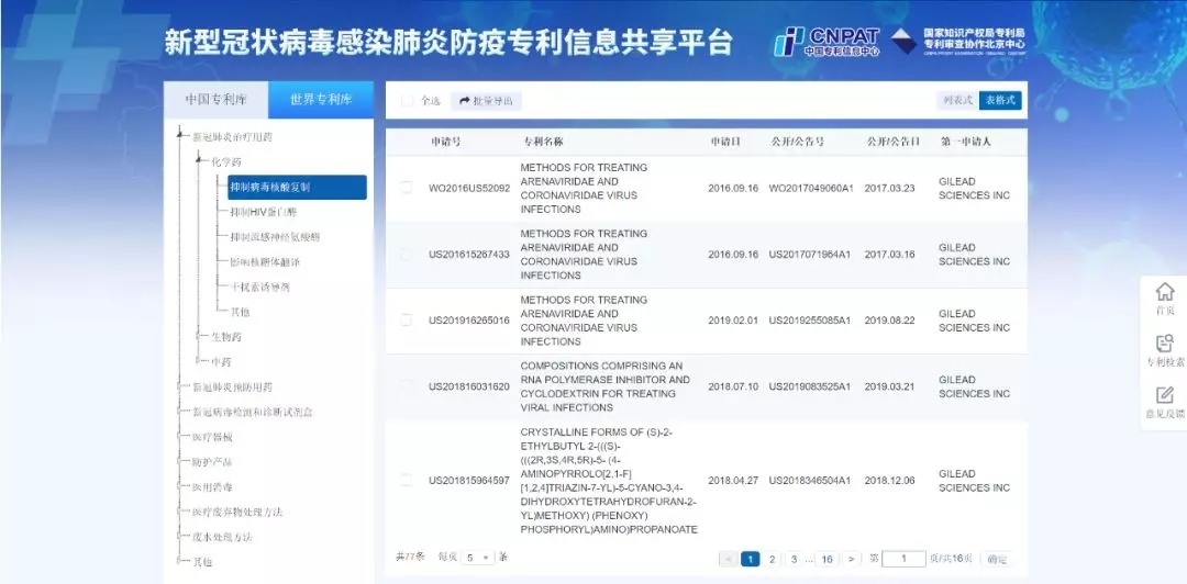 剛剛！新型冠狀病毒感染肺炎防疫專利信息共享平臺正式上線