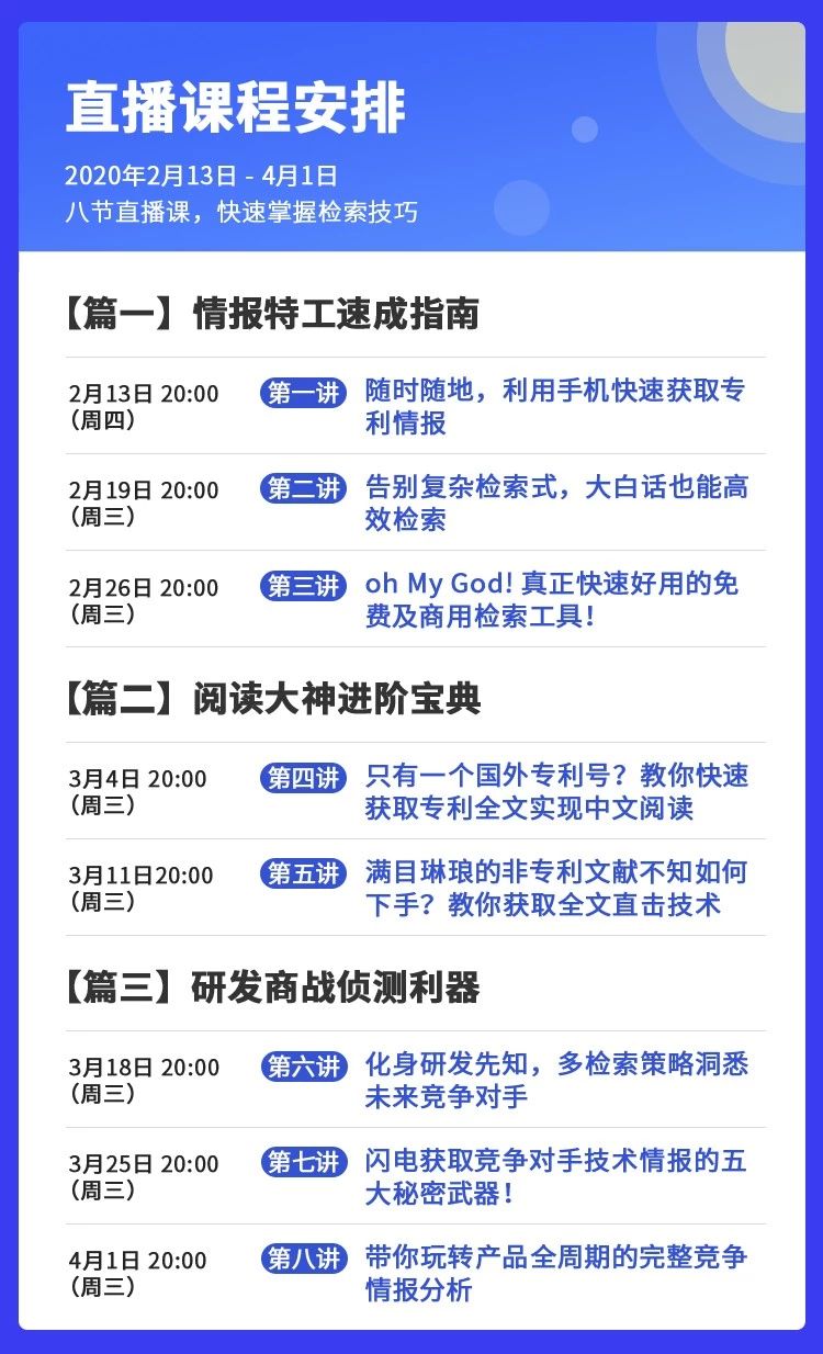 直播報名！「專利檢索零基礎特別課程」全網首發