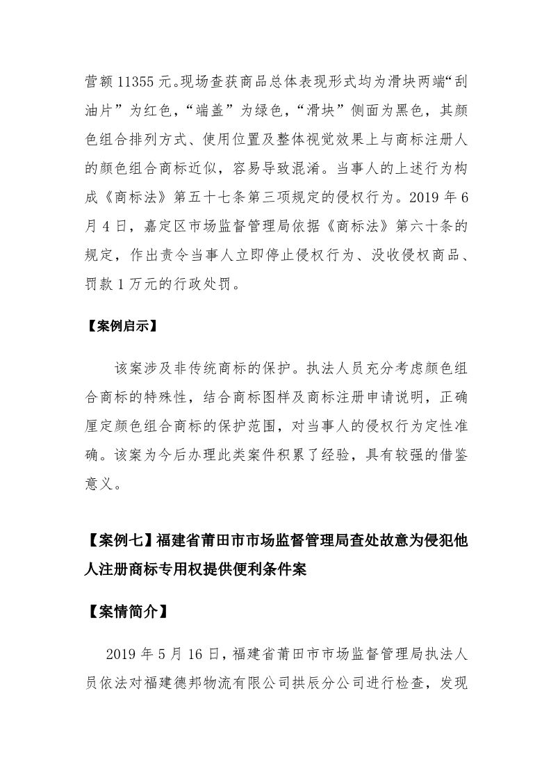 國家知識產權局發布2019年度知識產權行政保護典型案例
