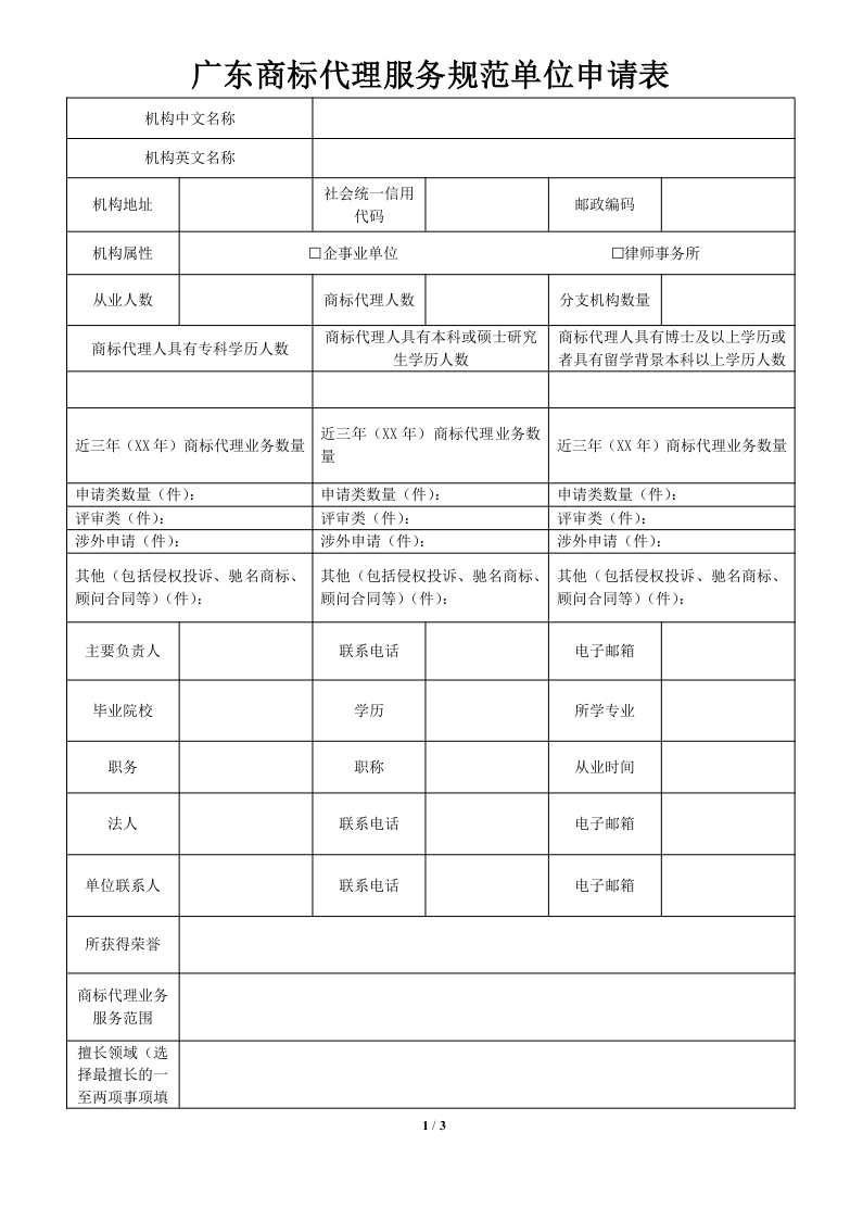 2020年度廣東商標代理服務規范達標工作開始！