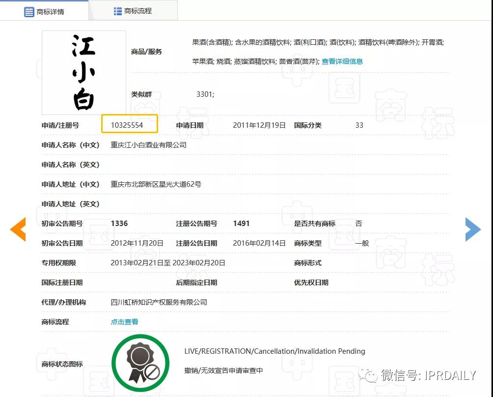 一波三折！江小白商標終被予以維持