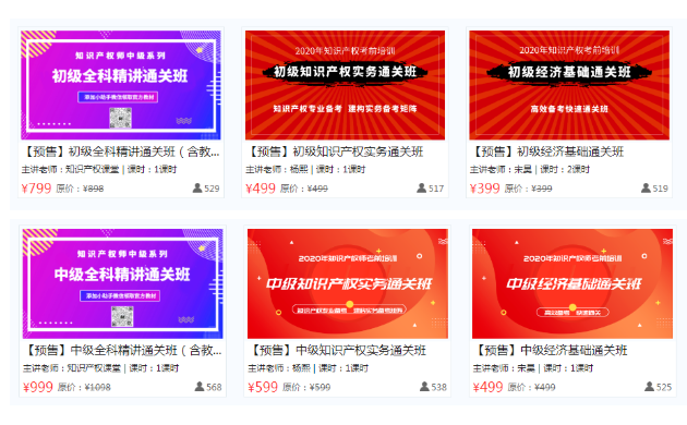 送教材！知識產權職稱課程預售開啟，購買全科立省260元！