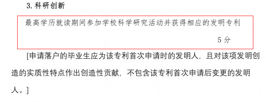 落戶上海，發明專利加5分！
