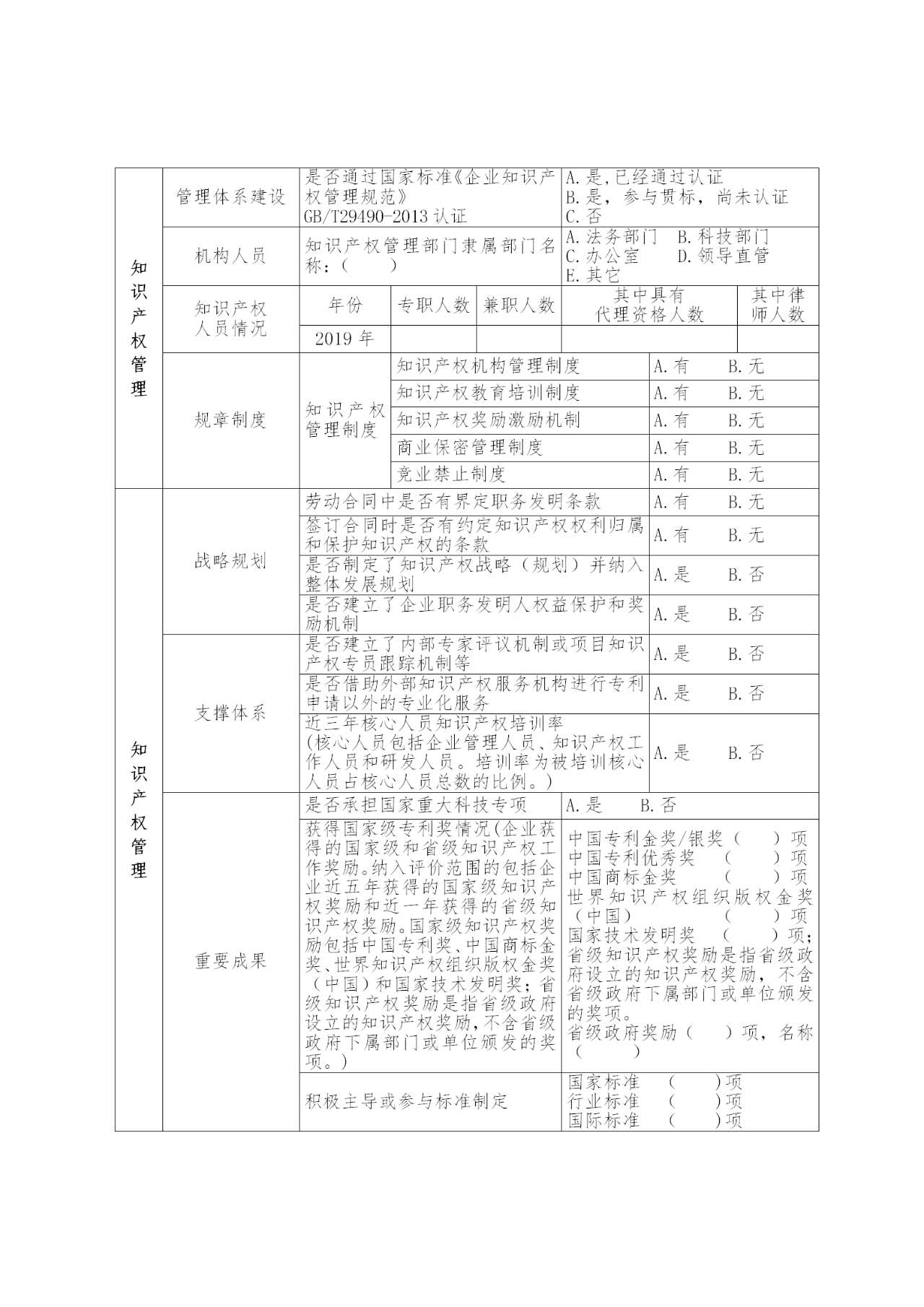 國家知識產權示范企業和優勢企業典型案例征集遴選和年度考核工作開始！