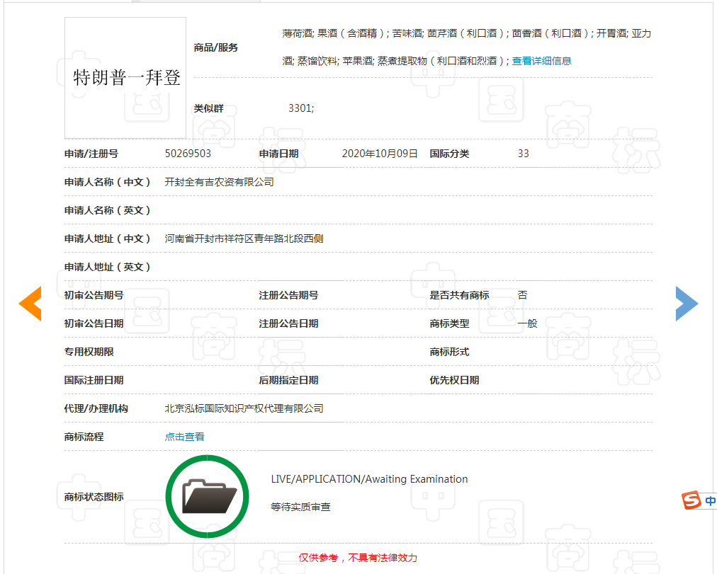 美國大選火熱！“特朗普”為申請人提供商標靈感