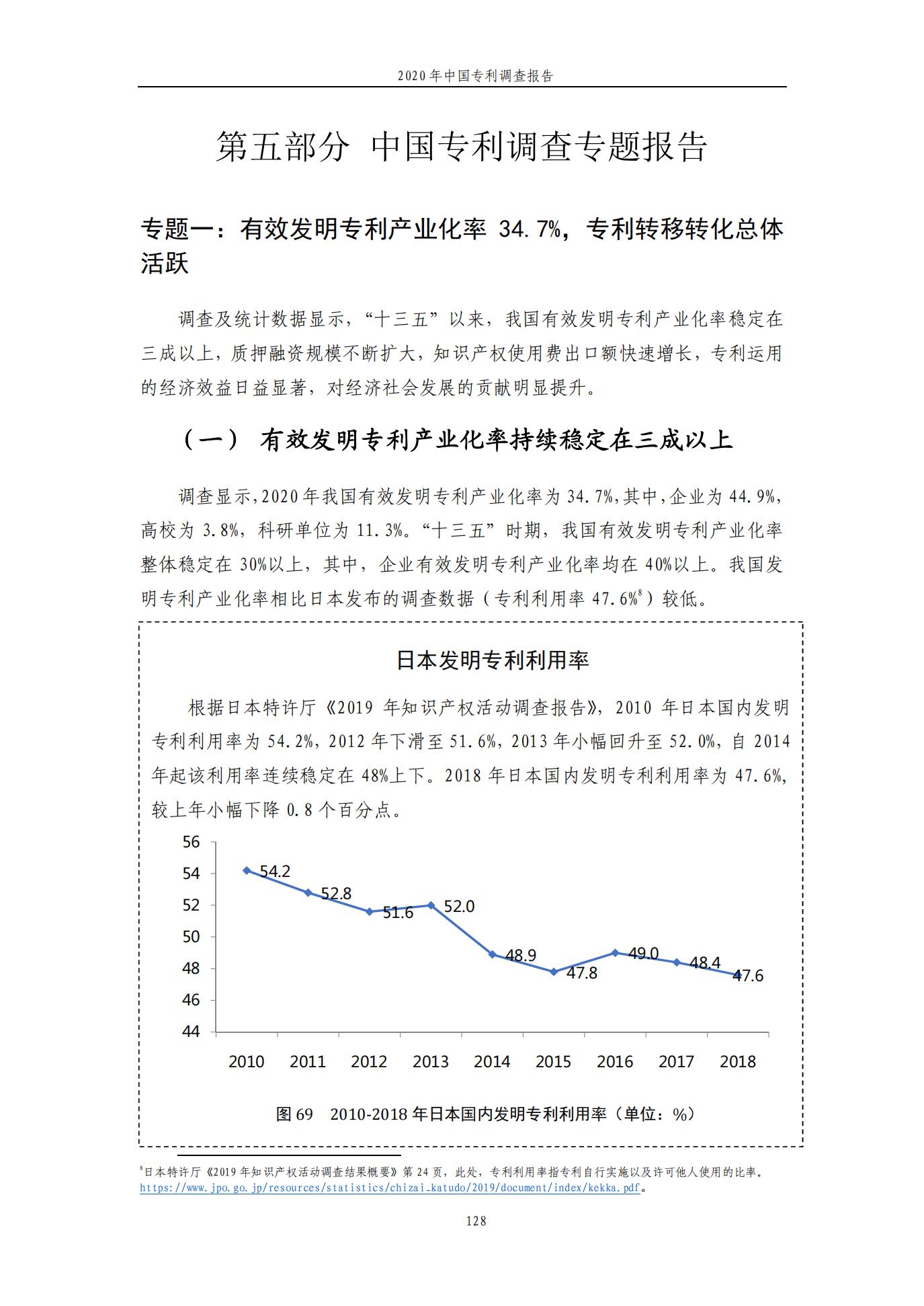 《2020年中國專利調查報告》全文發布
