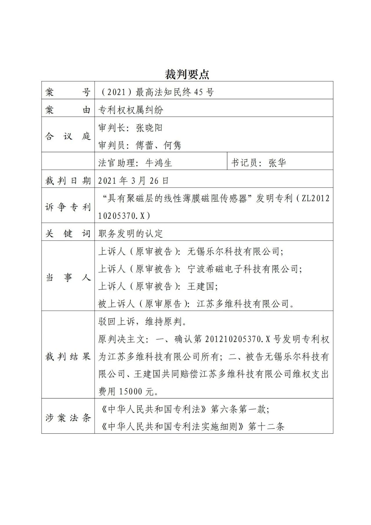 一“槌”定音！十件專利權完璧歸趙