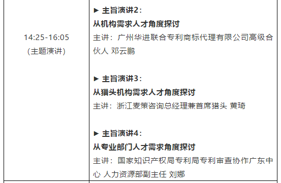 倒計時1天！粵港澳大灣區知識產權人才發展大會全天議程公開