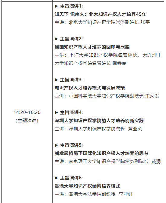 倒計時1天！粵港澳大灣區知識產權人才發展大會全天議程公開