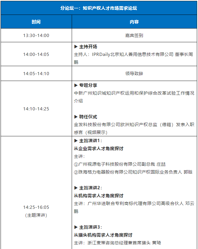 直播來了！粵港澳大灣區知識產權人才發展大會邀您觀看