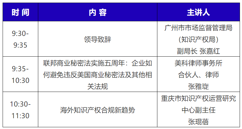 周五9:30直播！企業知識產權國際合規培訓