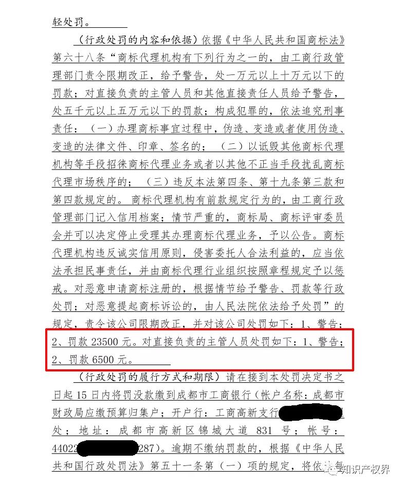 四川一代理公司以不正當手段擾亂商標代理秩序，被罰3萬！