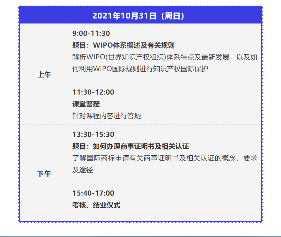 證書公布！涉外商標代理高級研修班 【西安站】 報名已開啟
