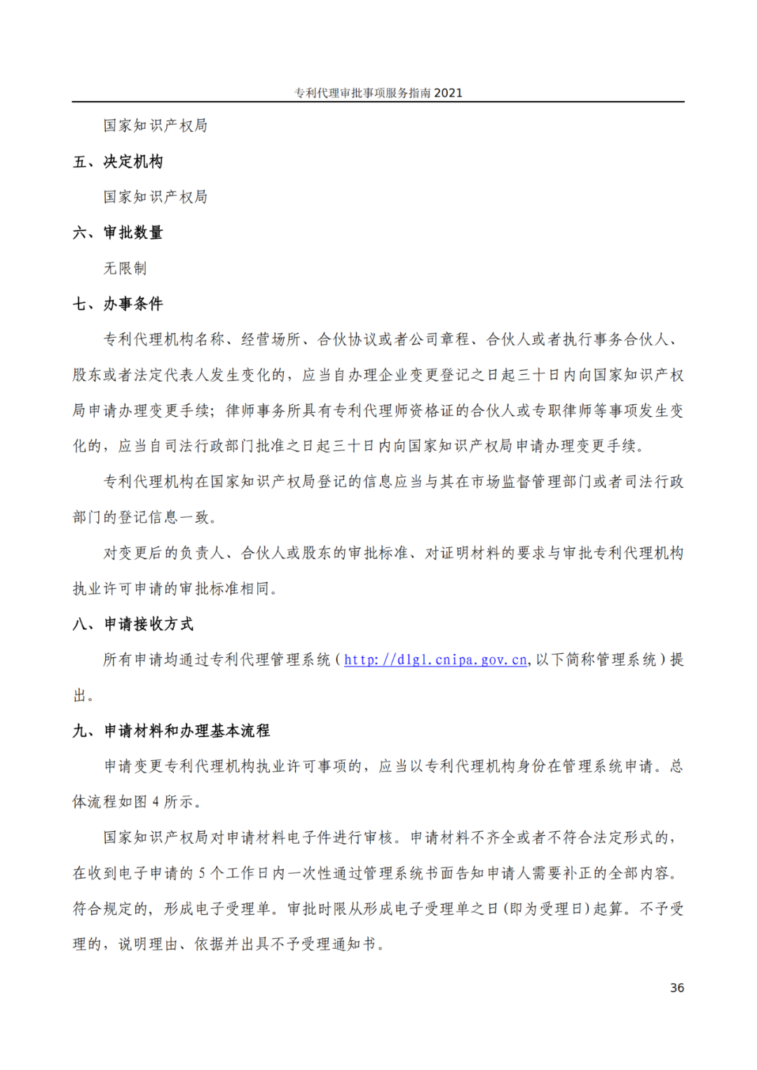 最新！2021年專利代理審批事項服務指南發布