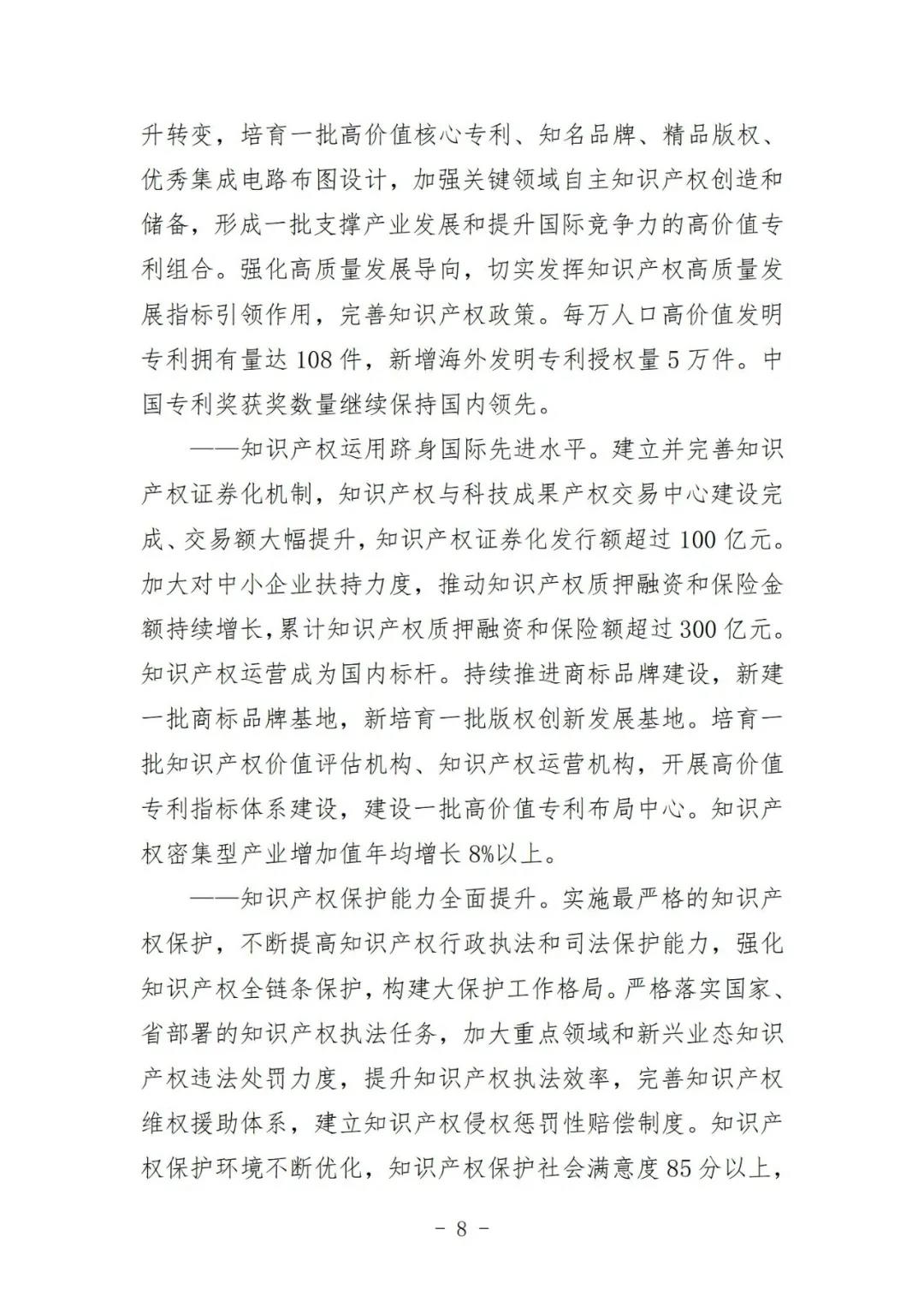 《深圳市知識產權保護和運用“十四五”規劃》全文發布！