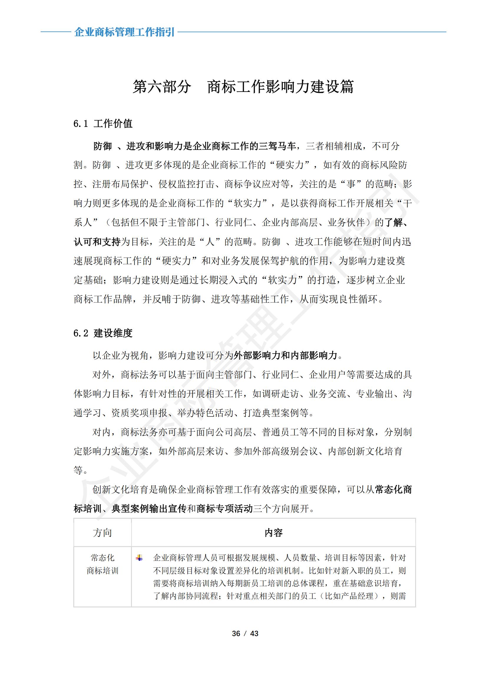 《企業商標管理工作指引》正式發布
