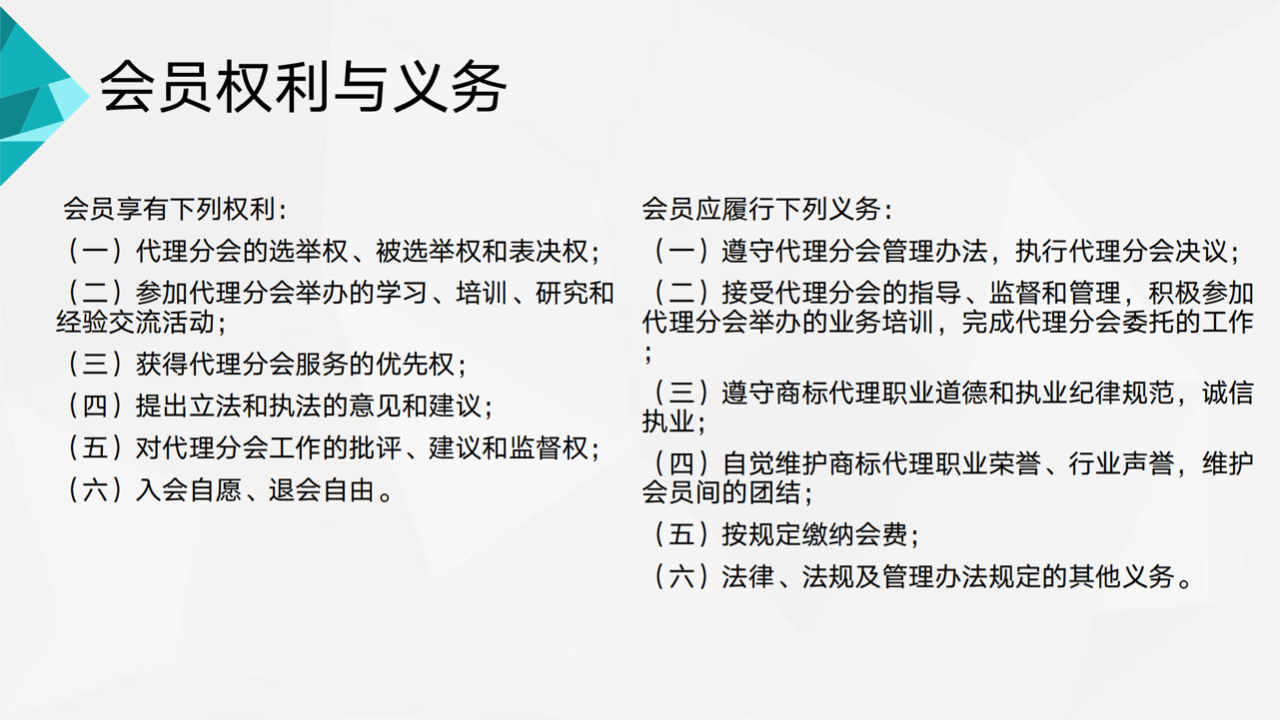 2023年廣東商標協會商標代理分會會員須知