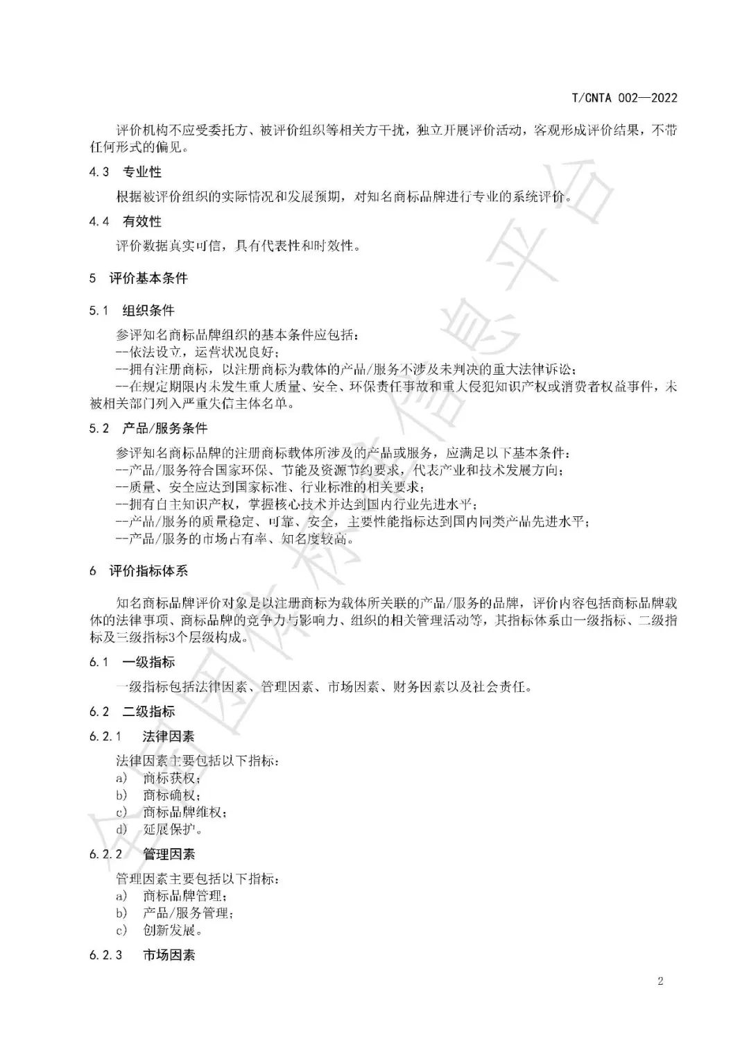 《知名商標品牌評價規范》（團體標準）全文發布！