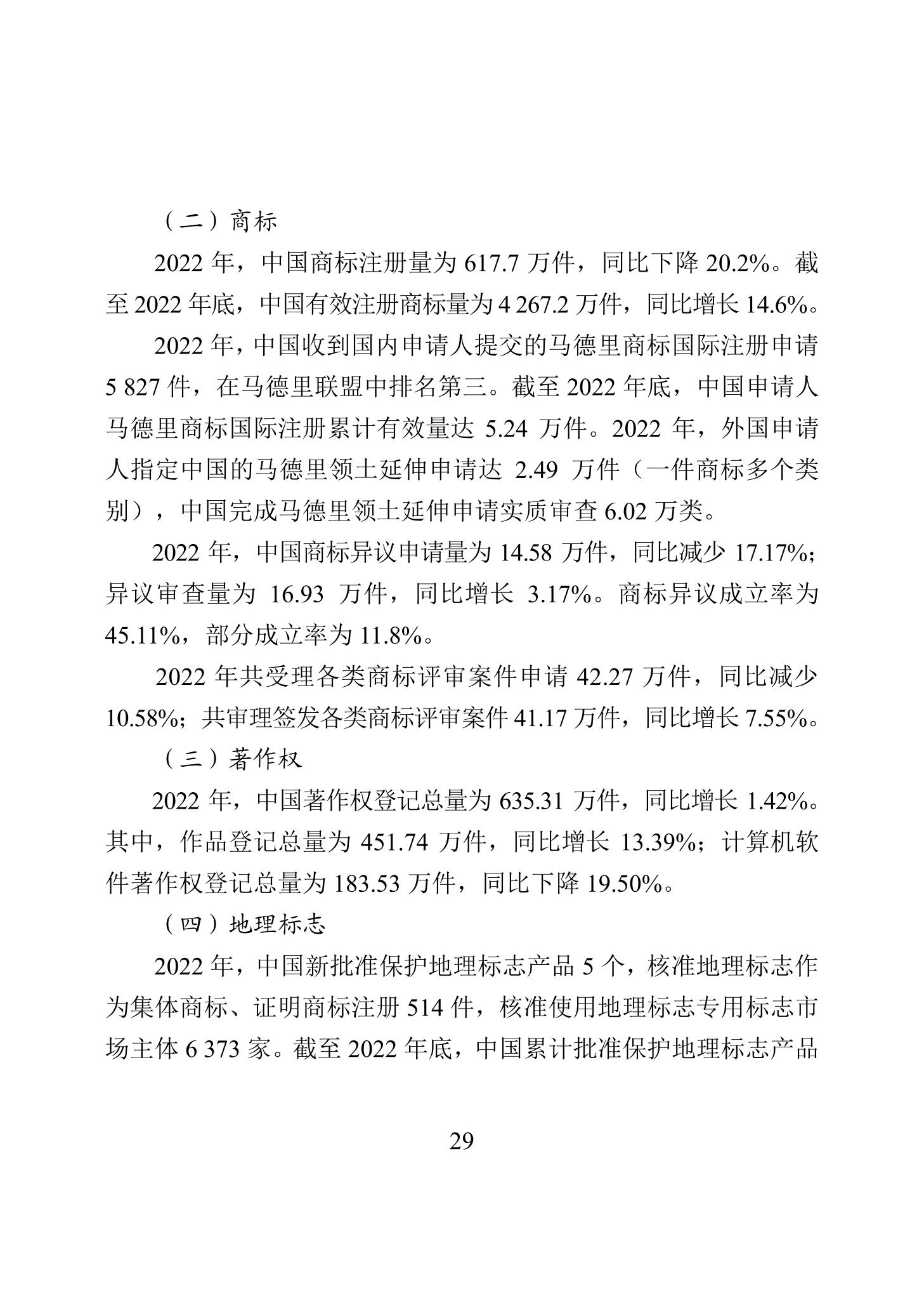 《2022年中國知識產權保護狀況》全文發布！