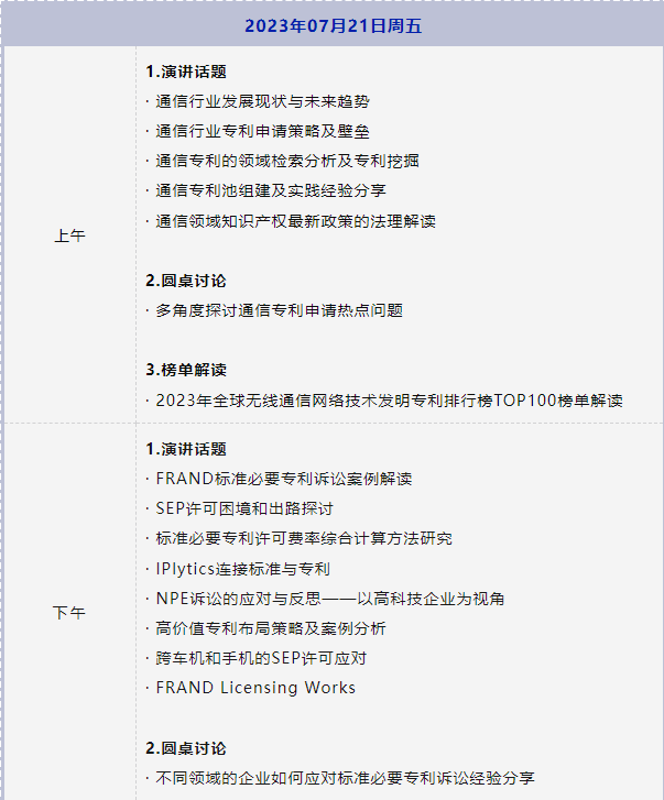 議程公布！GIPC 2023全球通信知識產權生態大會將于7月21日在京舉行