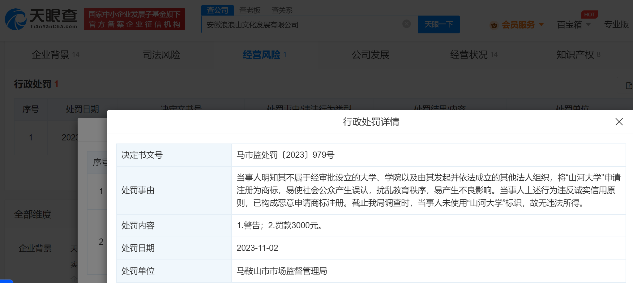 #晨報#文化公司惡意申請山河大學商標被罰；2023年12月1日起，阿根廷專利申請將實施新官費收費標準