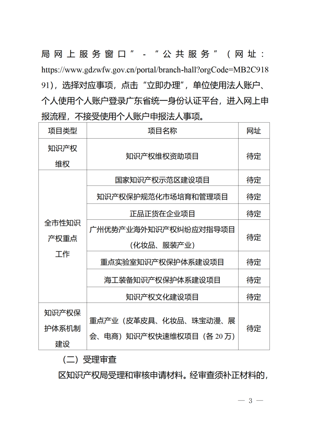 征求意見！《2024年度廣州市知識產權工作專項資金（發展資金）保護類項目申報指南》