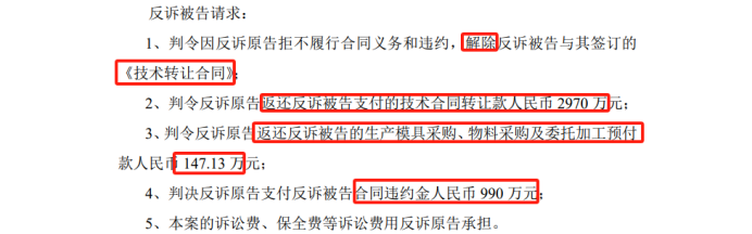 涉案金額近8000萬！因技術轉讓合同相互提起訴訟