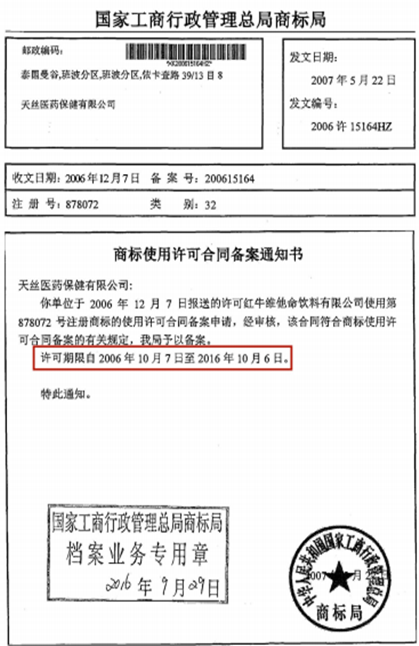最新終審判決！立即停止銷售“紅牛維生素功能飲料”并賠償！