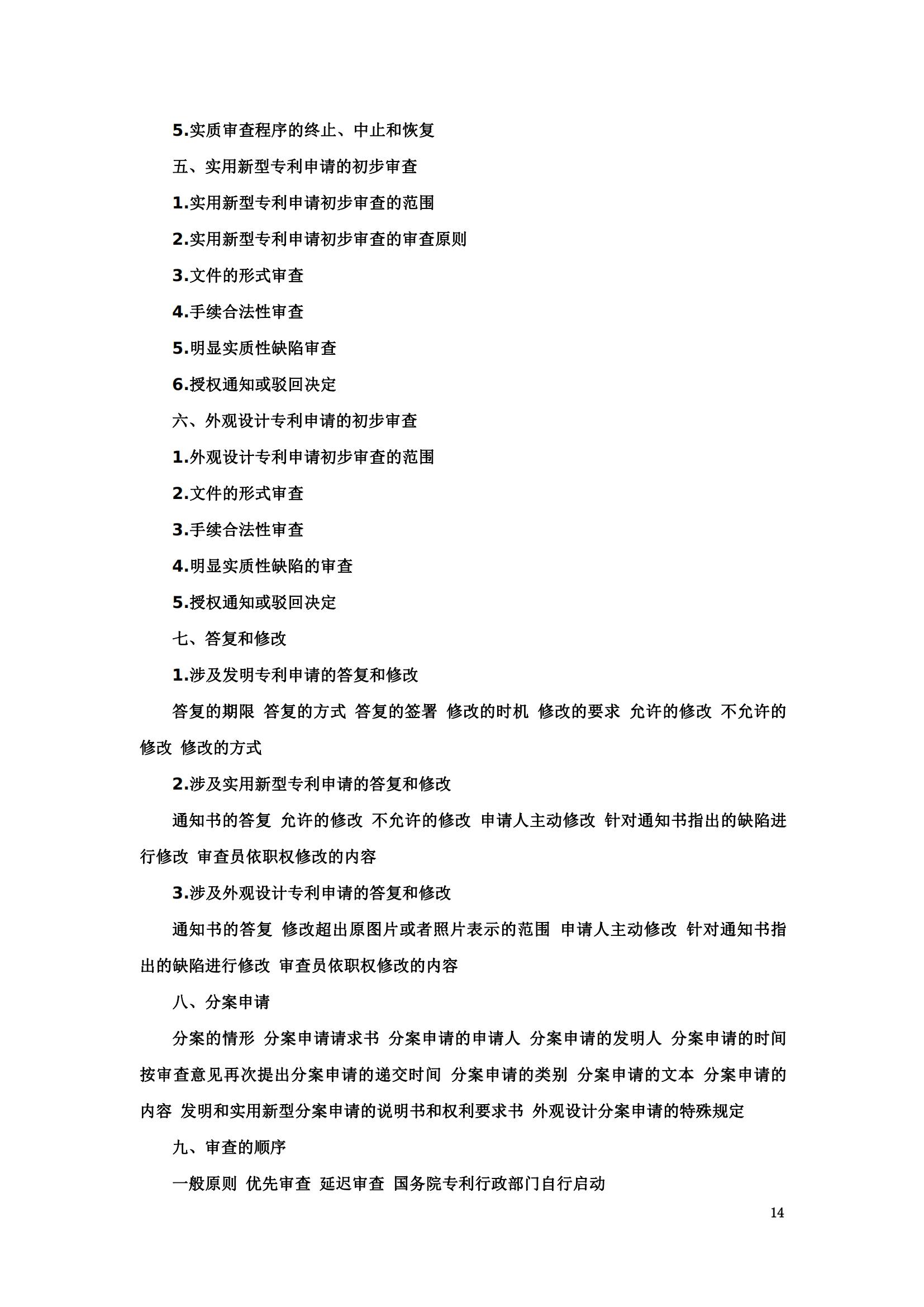 “2024年專利代理師資格考試大綱”全文發布！