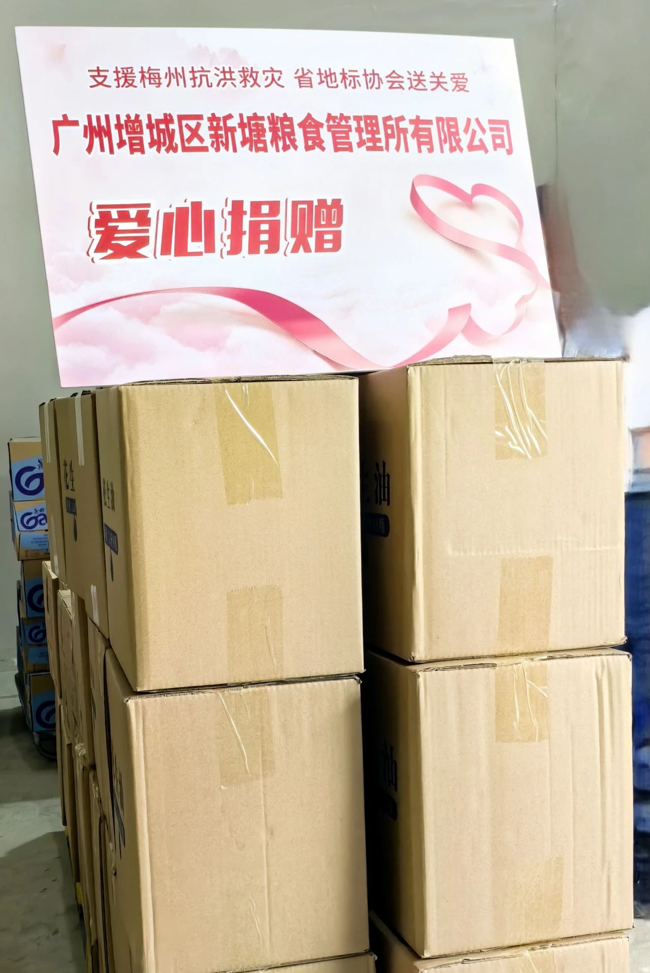 支援梅州抗洪救災 省地標協會送關愛