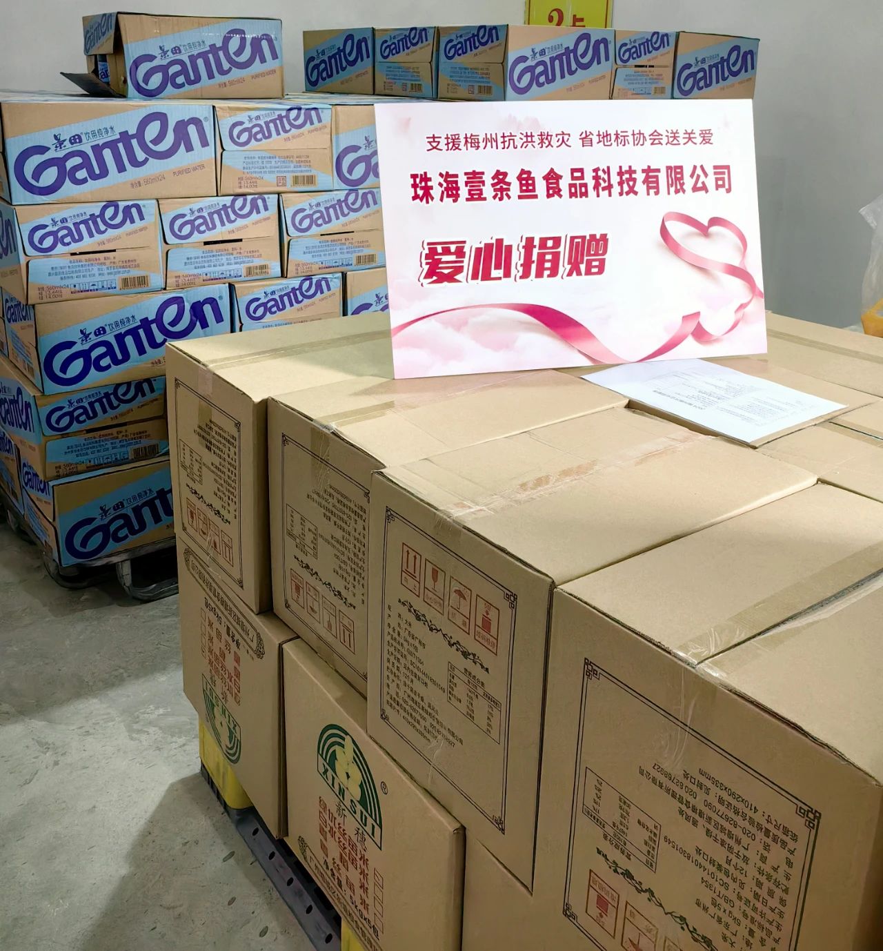 支援梅州抗洪救災 省地標協會送關愛