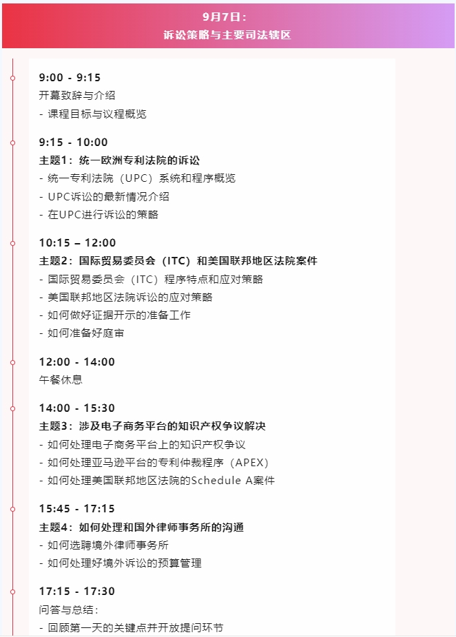 為企業“出?！弊o航！首期“涉外知識產權律師高級研修班”來了！