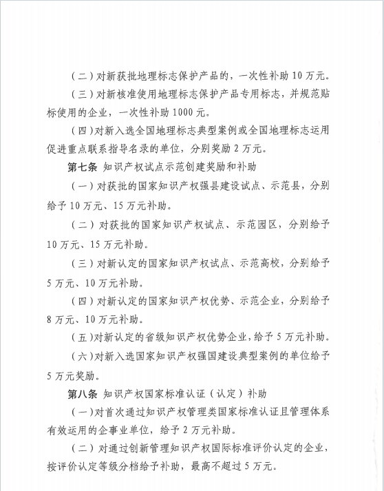 中國專利金獎獎勵30萬元！《隴南市知識產權保護獎勵補助辦法》來啦