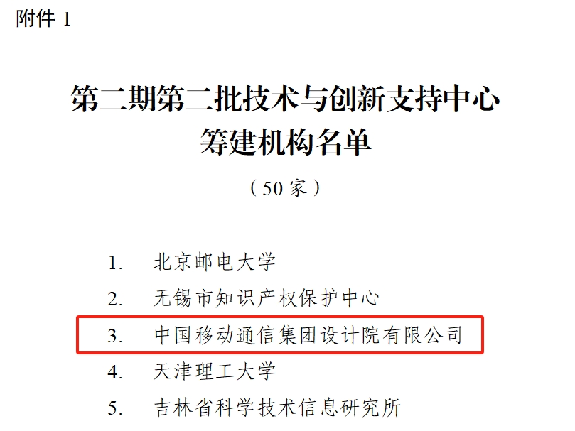 喜報！中國移動在知識產權信息公共服務領域再獲認可