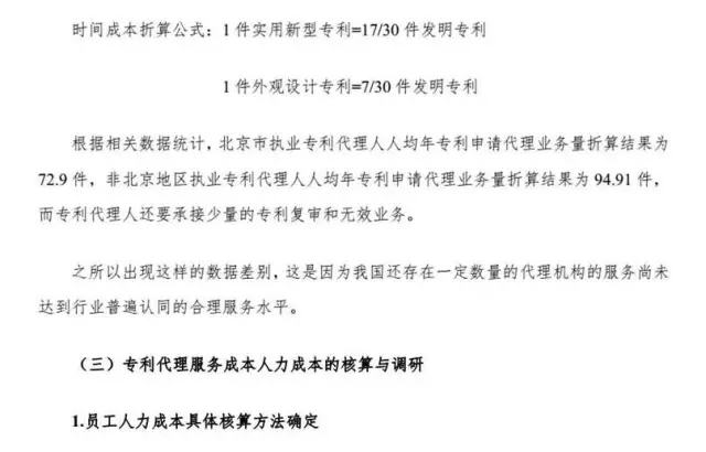 解密：專利代理行業定價成本核算方法（帶注解版）